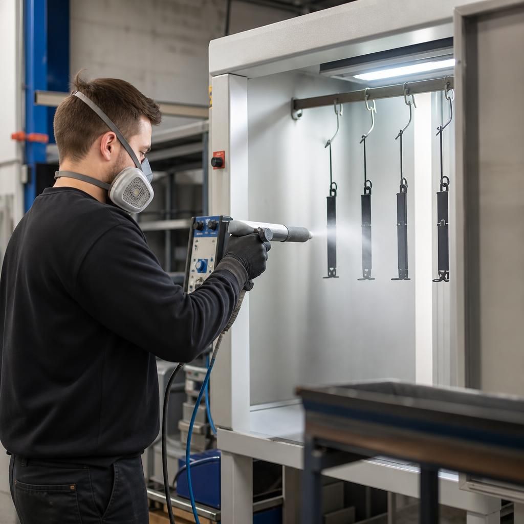 Precision Control Panel of a Mini Powder Coating Machine