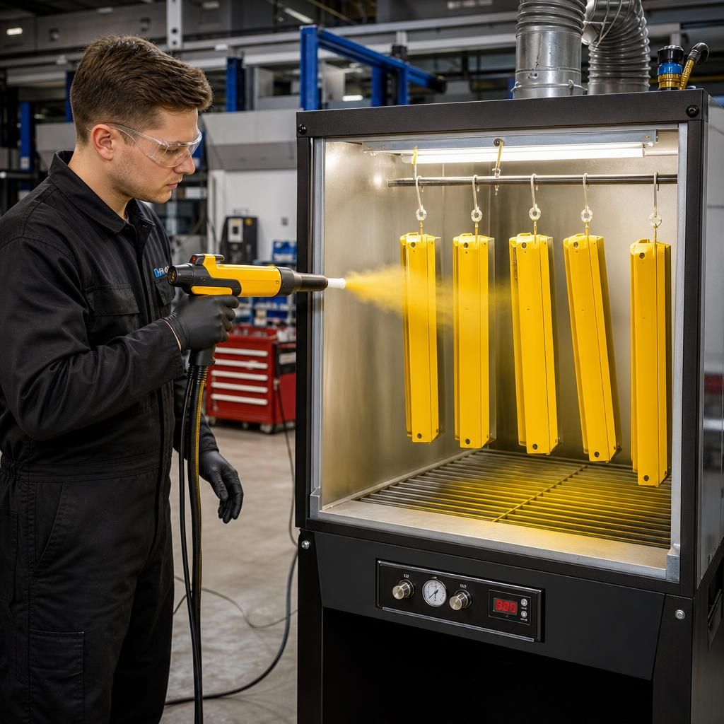 Nylon Coating Application by Mini Powder Coating Machine