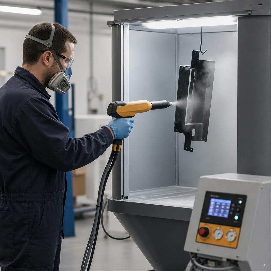 Consistent Powder Coating Result on Metal Parts