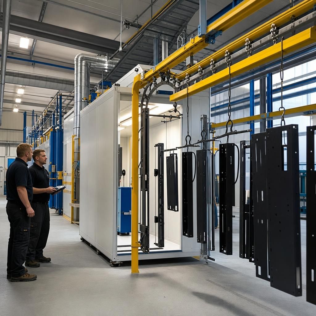 Powder Booth with Exhaust System