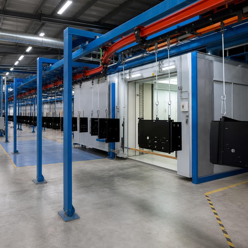 Modular Powder Coating Layout