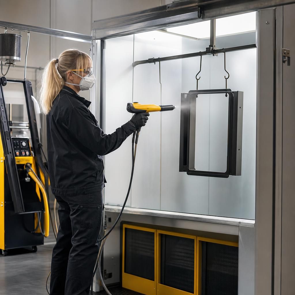 Adjustable Settings on a Powder Coating Machine