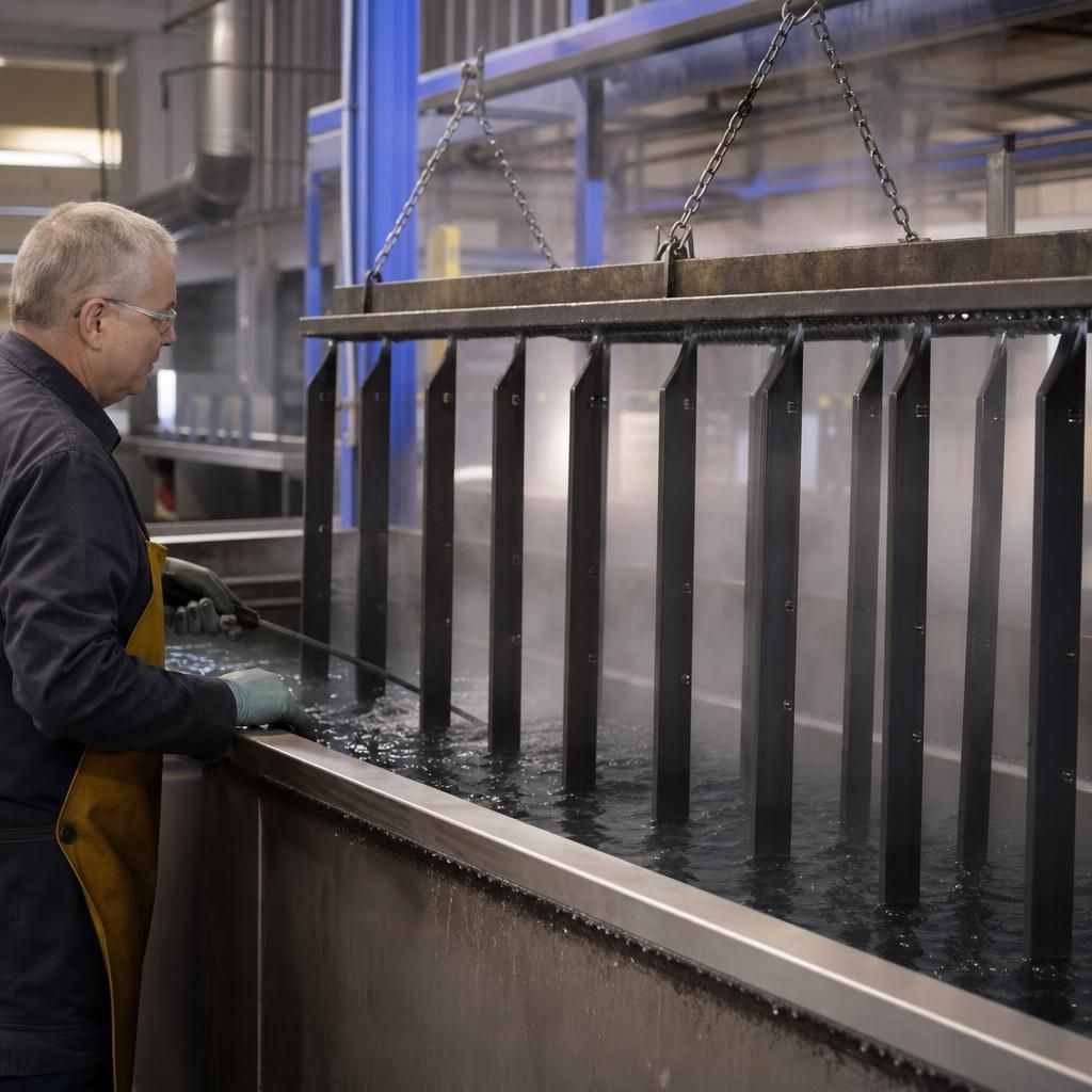 Drying metal components after cleaning