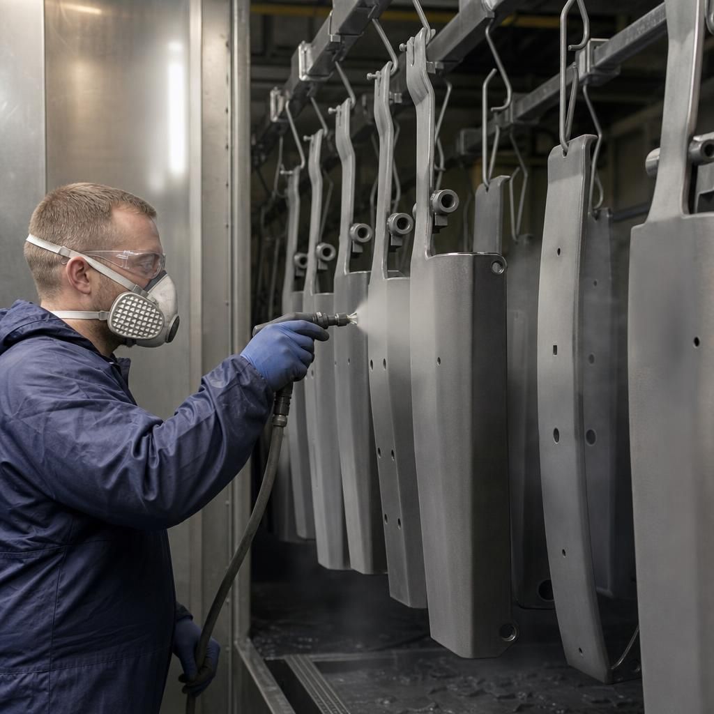 Automotive components after zinc phosphate pretreatment