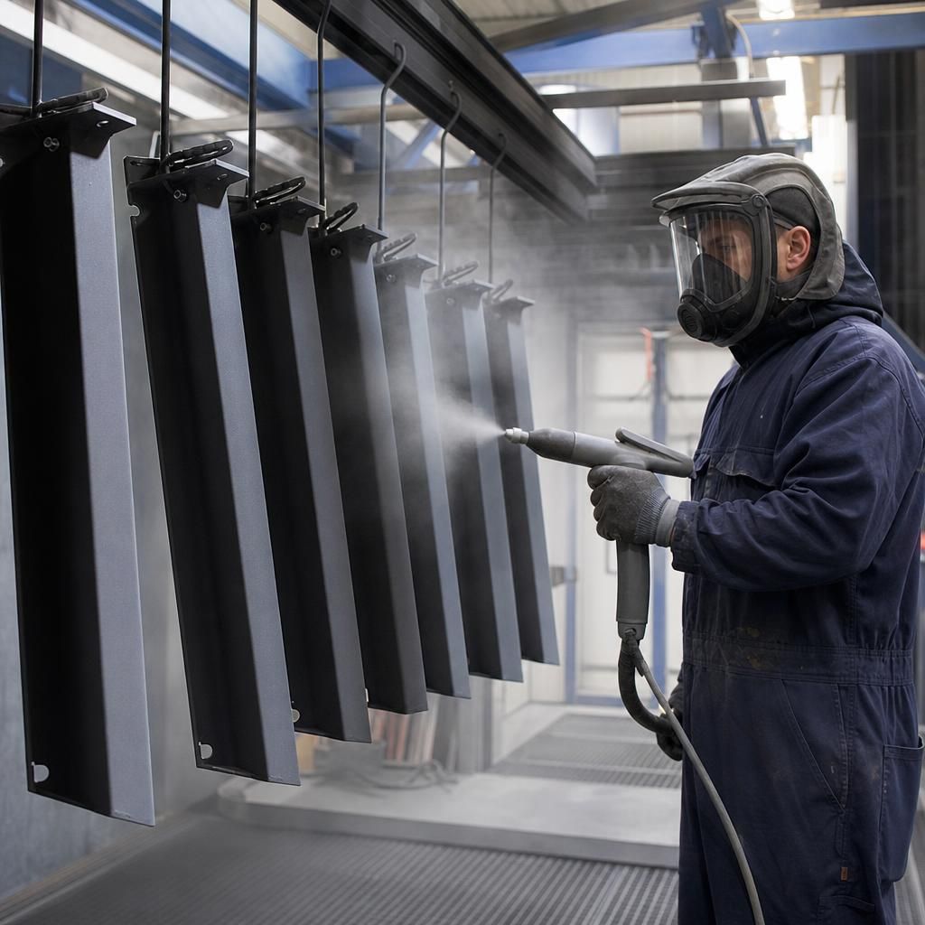 Primer application on steel component
