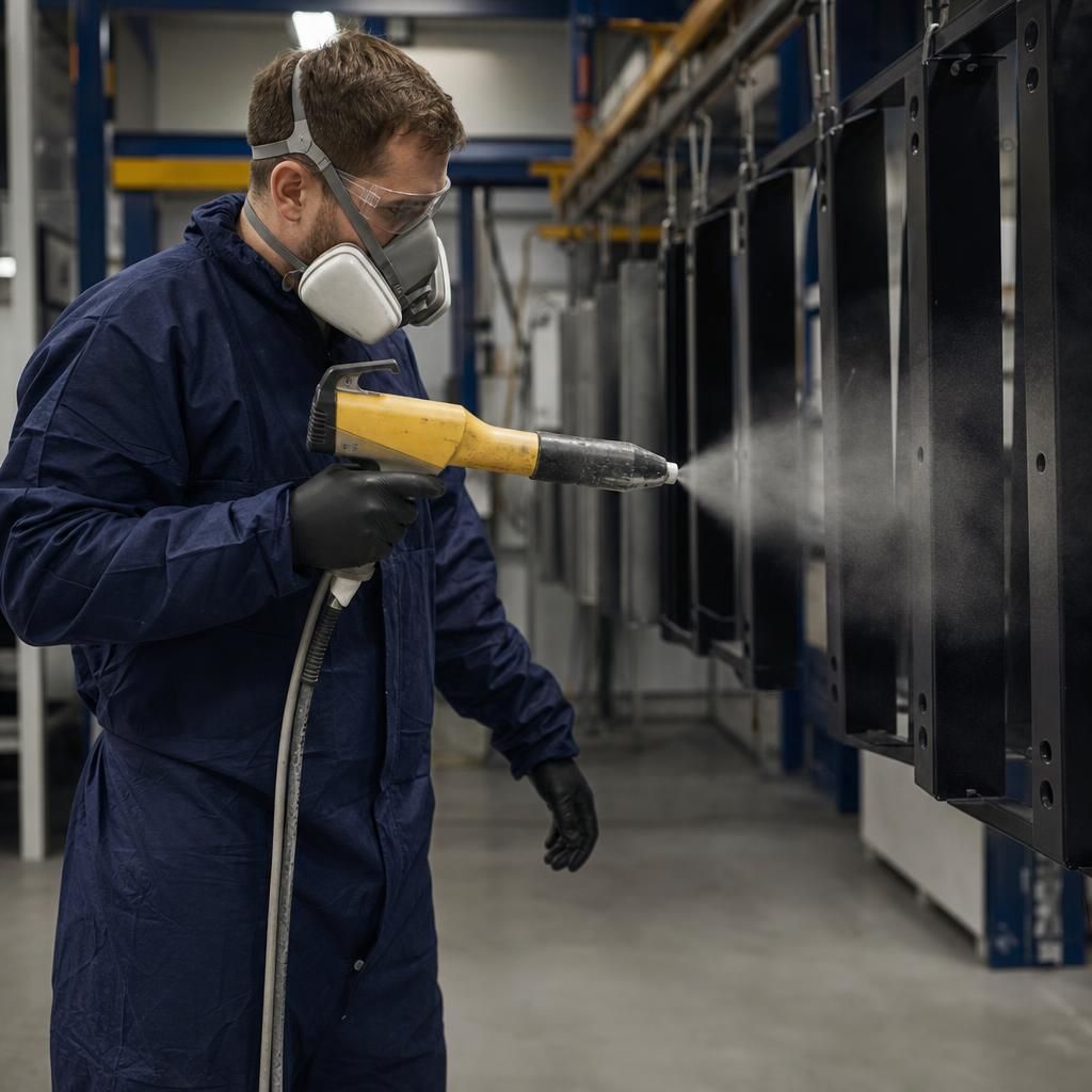 Curing oven for metal parts