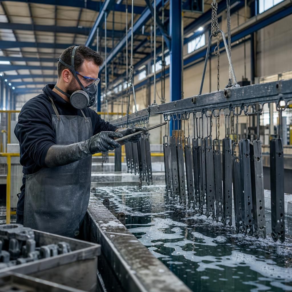 Non-ferrous metal in preparation stage