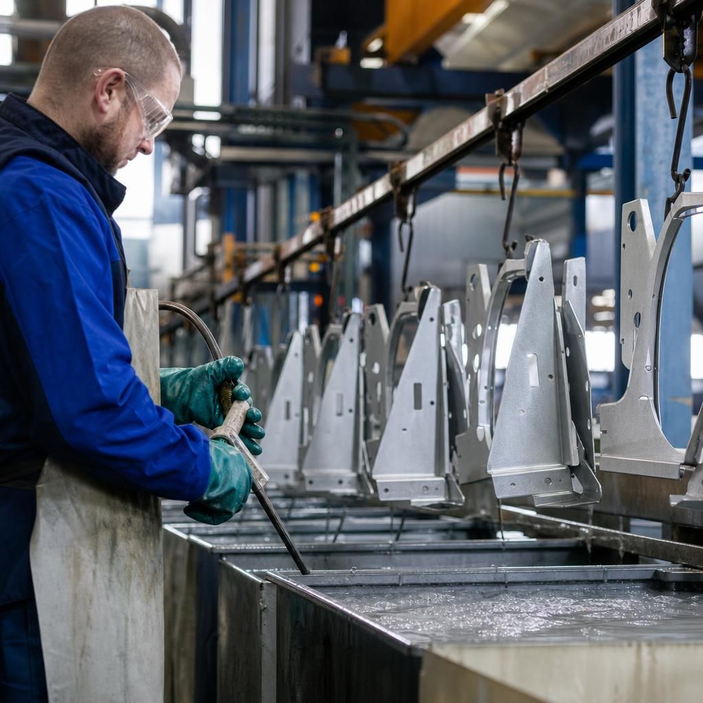 Quality assurance check on pretreated metal