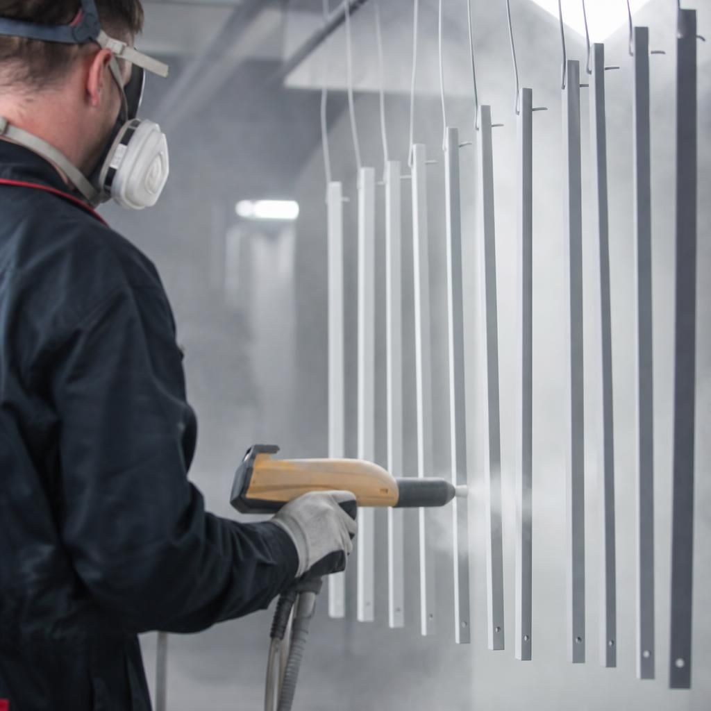 Application of primer on metal surface