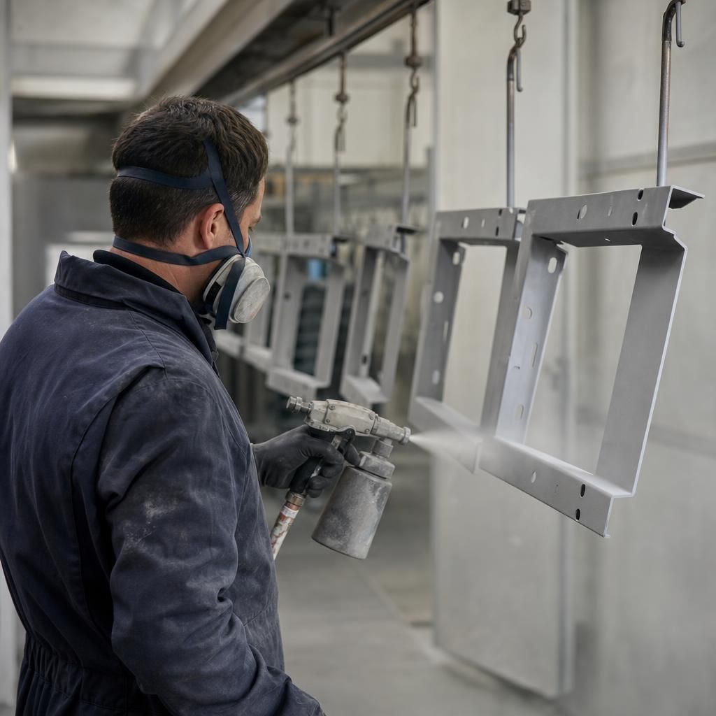 Enhanced corrosion protection in powder coating