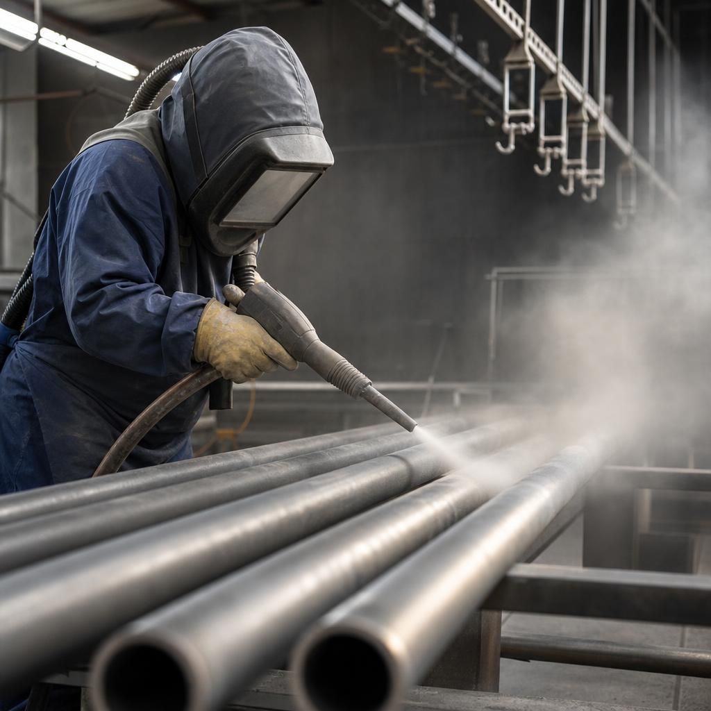 Application of primer on scaffold tube