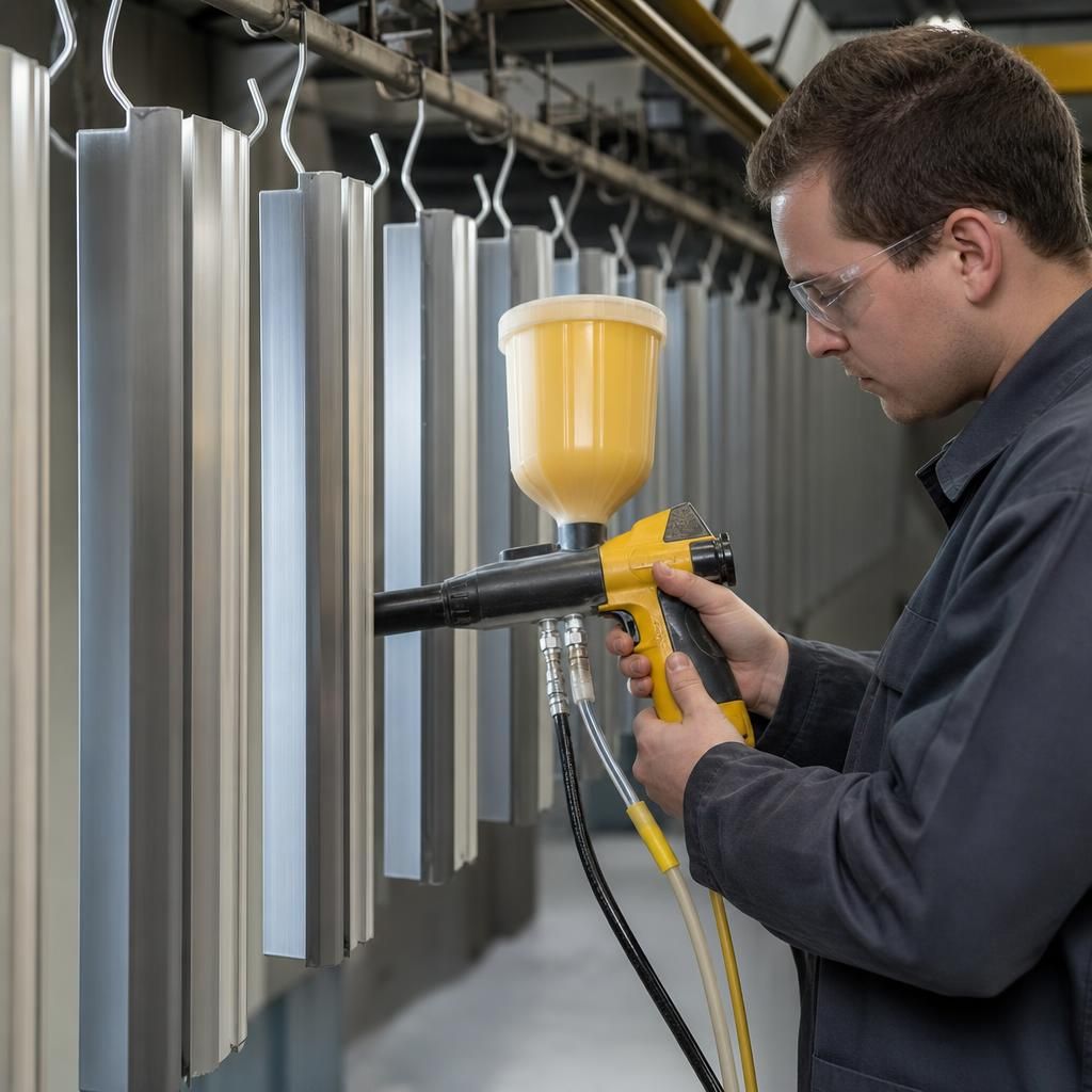 Testing Powder Coating Gun