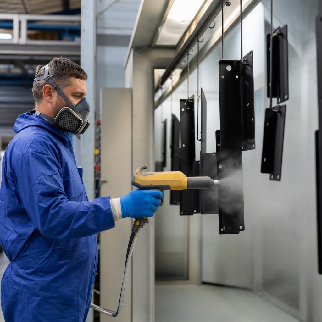 Diverse range of coated metal parts