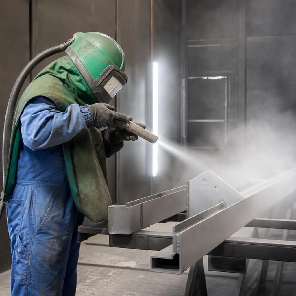 Surface preparation for powder coating