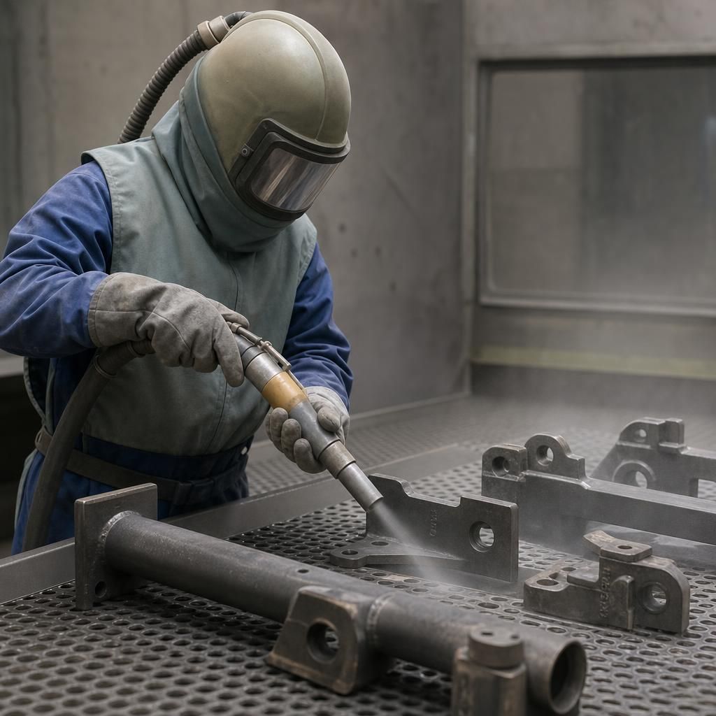 Aluminium oxide abrasives for surface profiling