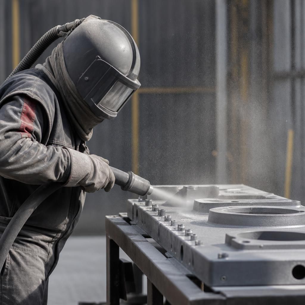 High-quality aluminium oxide for blasting