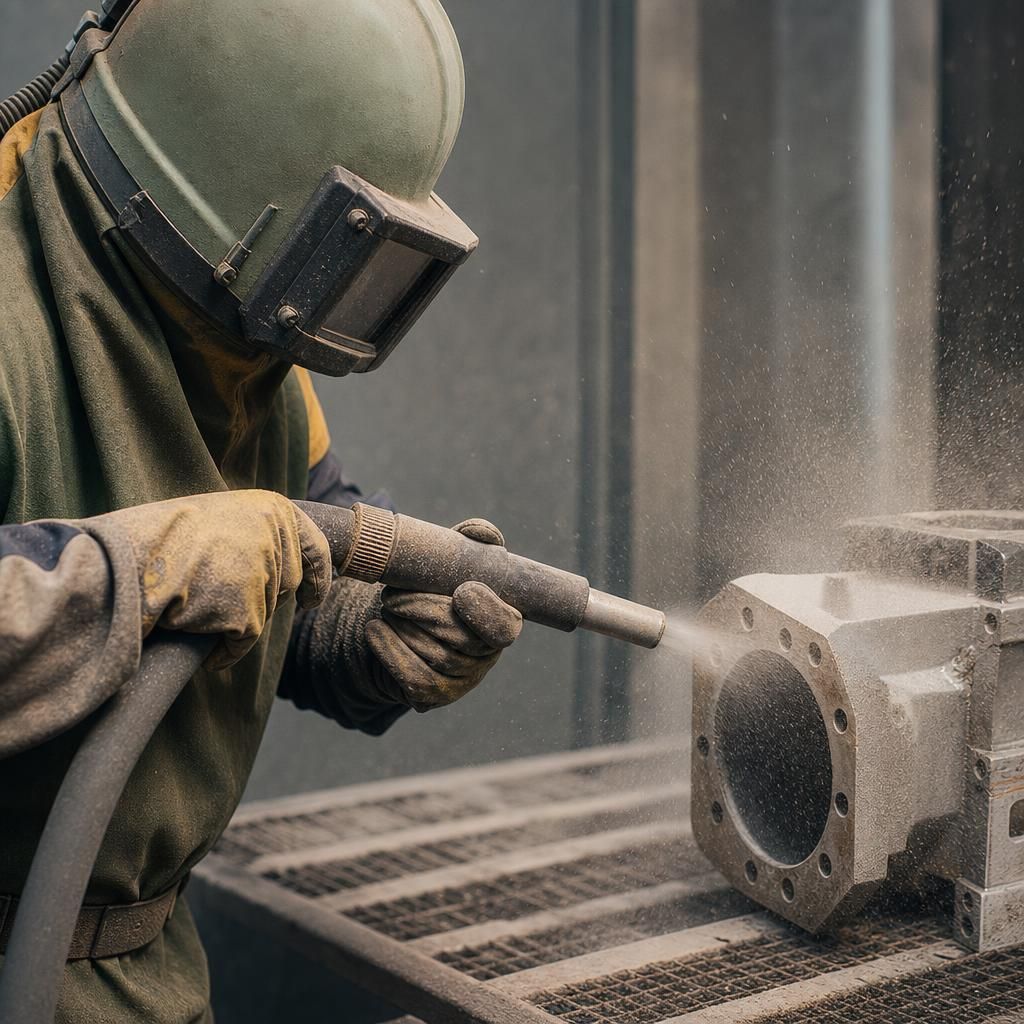 Industrial-grade steel grit media