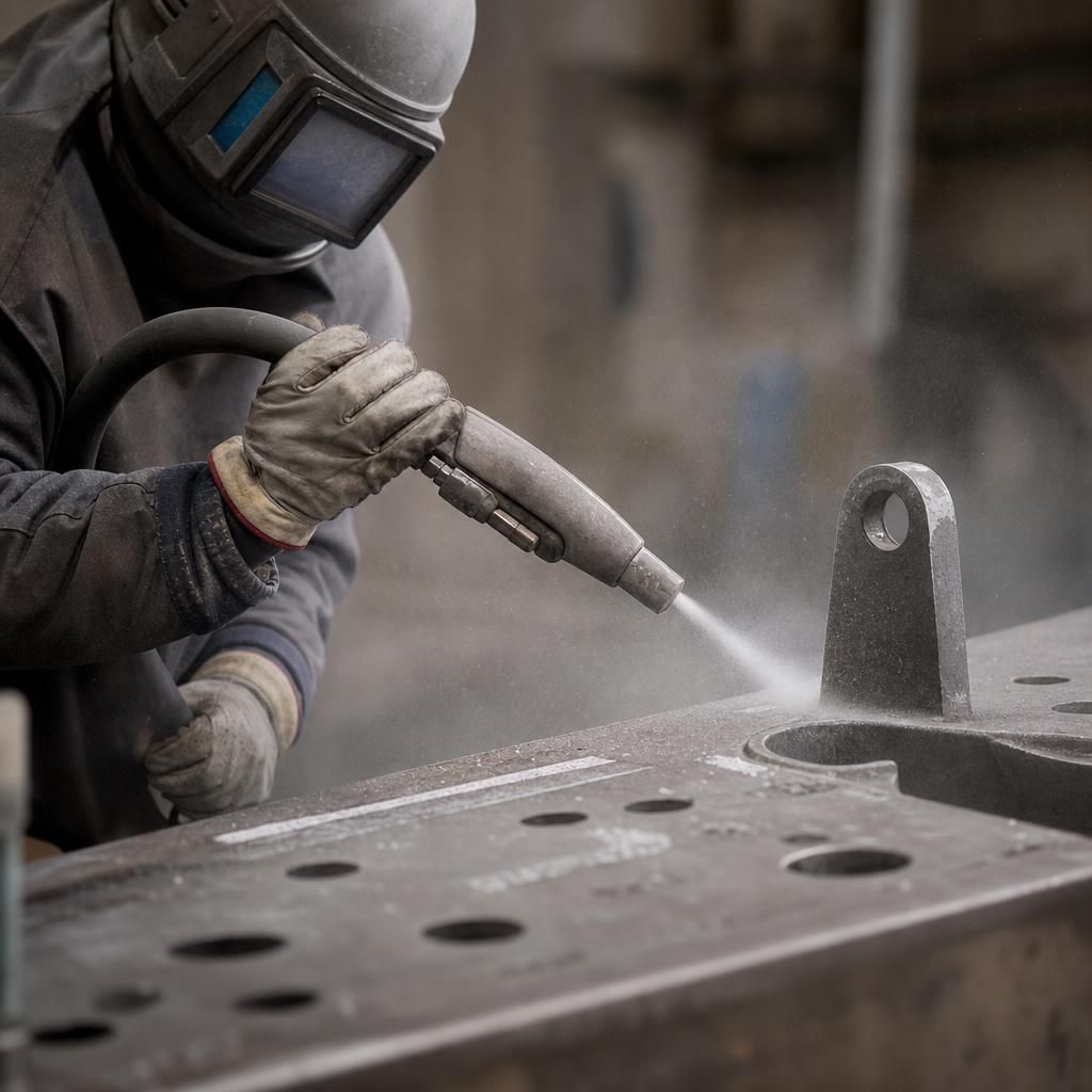 Ceramic beads for precision blasting