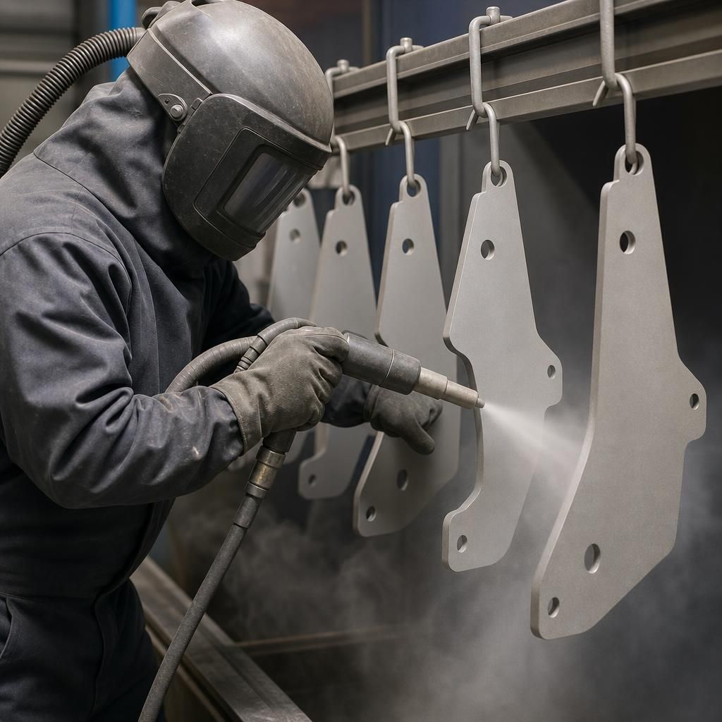 A range of stainless steel shot sizes