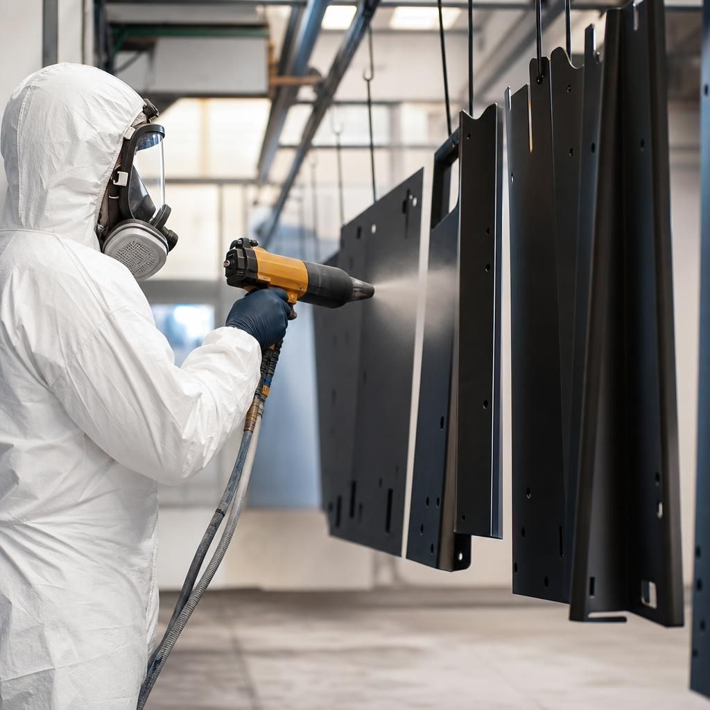 Professional powder coating process