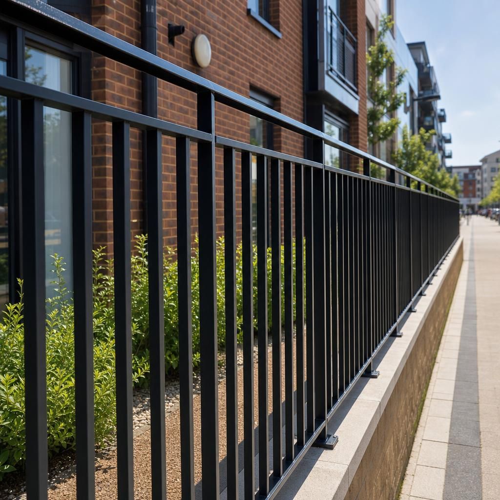 Specially coated nylon steel railing