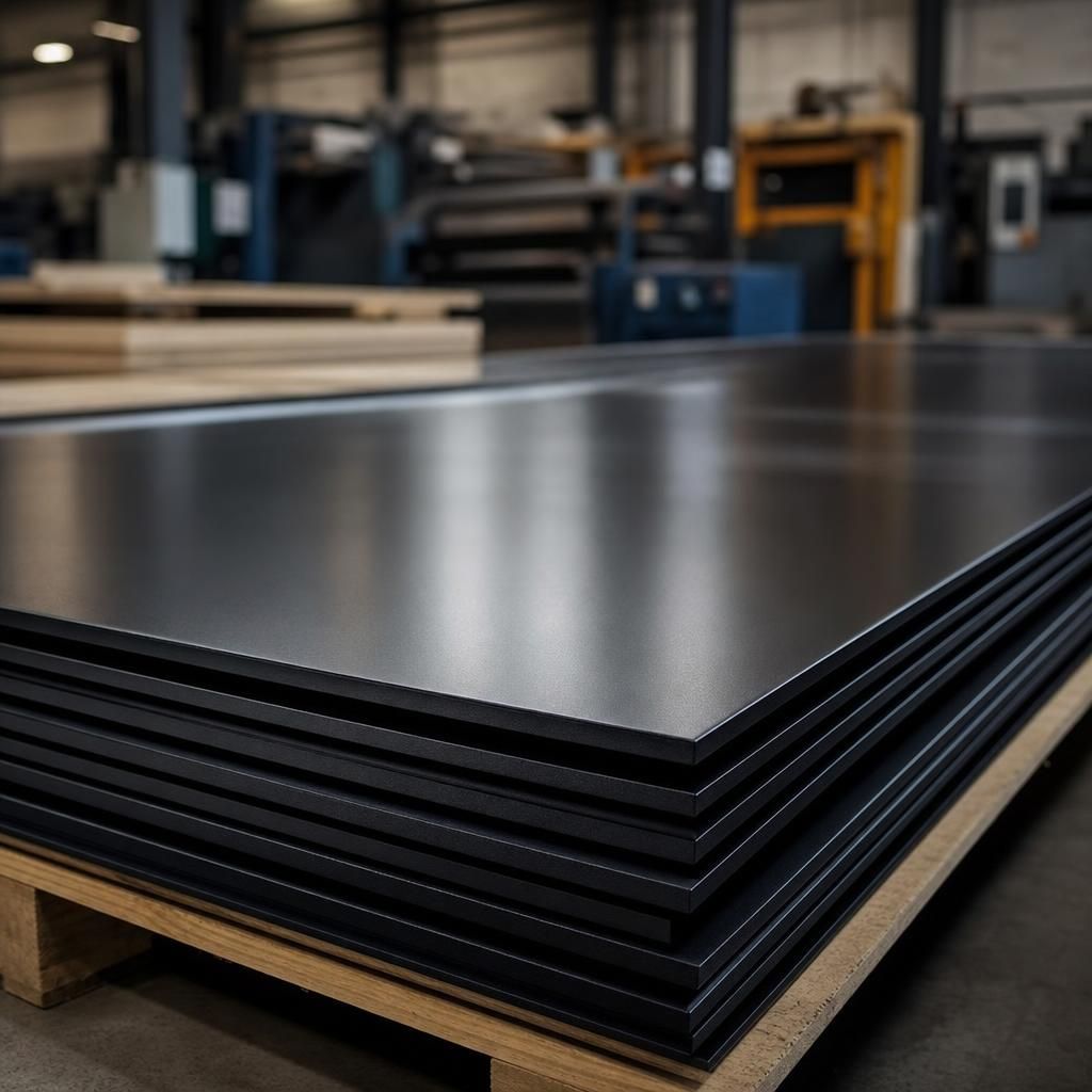 Black Powder Coated Metal Sheet