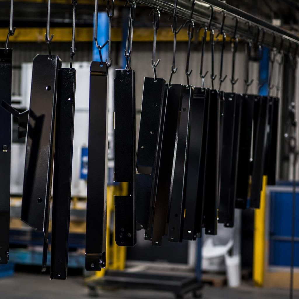 Aesthetic black finish on stainless steel
