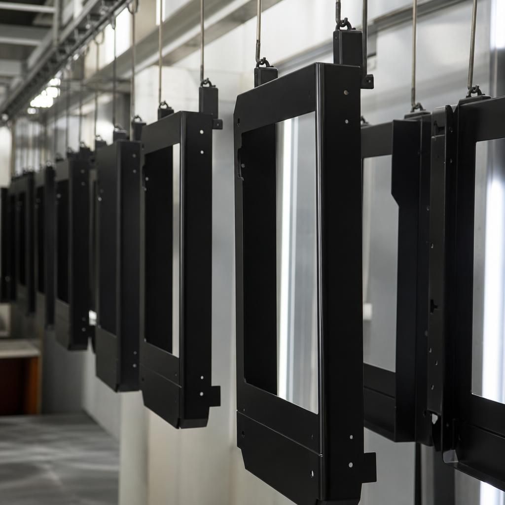 Industrial powder coating facility