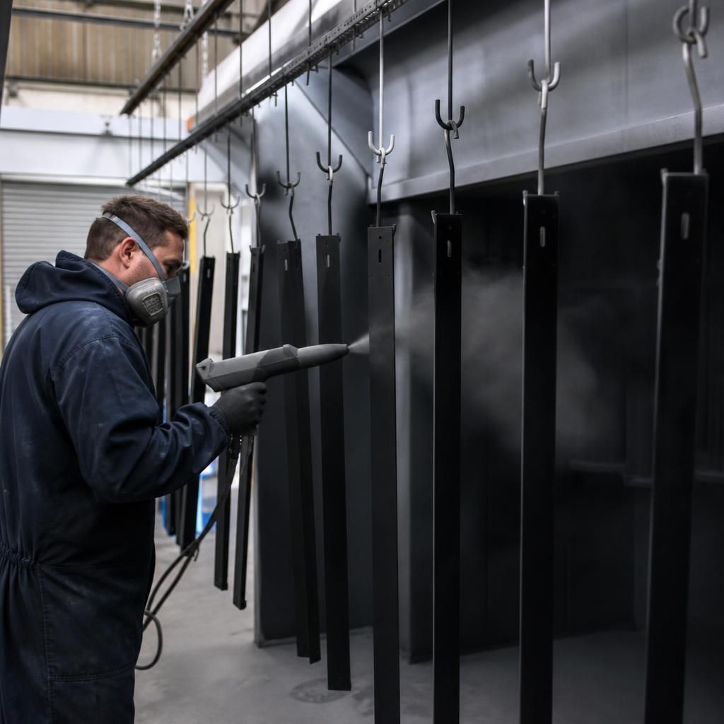 Collection and delivery service for coated components