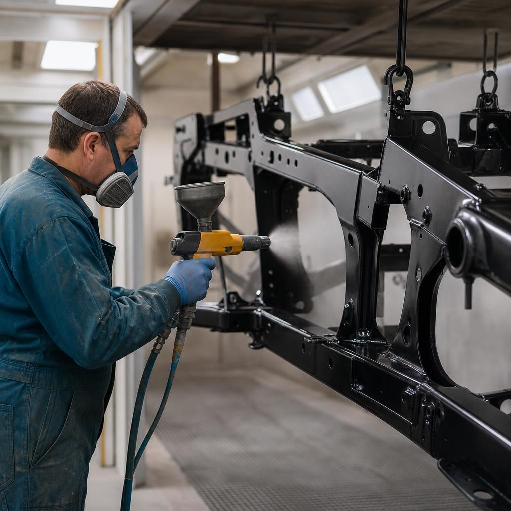 Eco-Friendly Powder Coating Setup