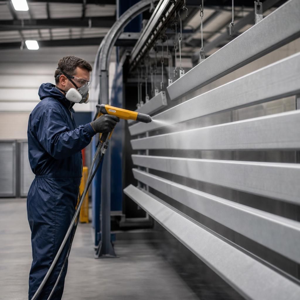Demonstration of powder coating durability