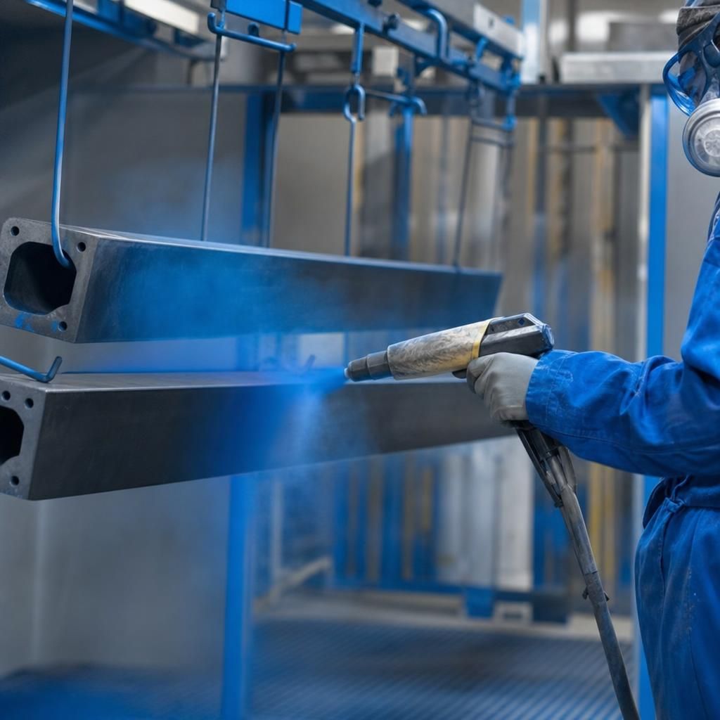 Collection and delivery services for powder coating