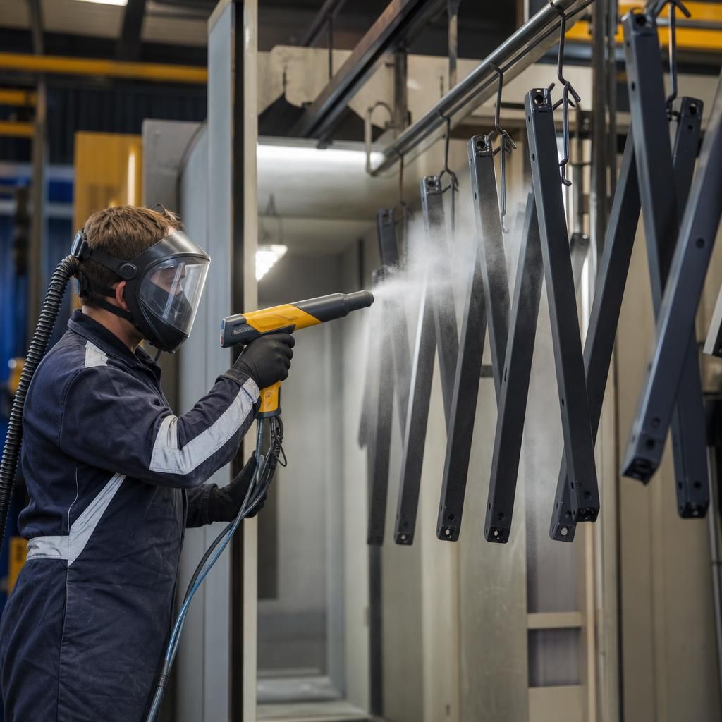 Durable and weather-resistant coated steel parts