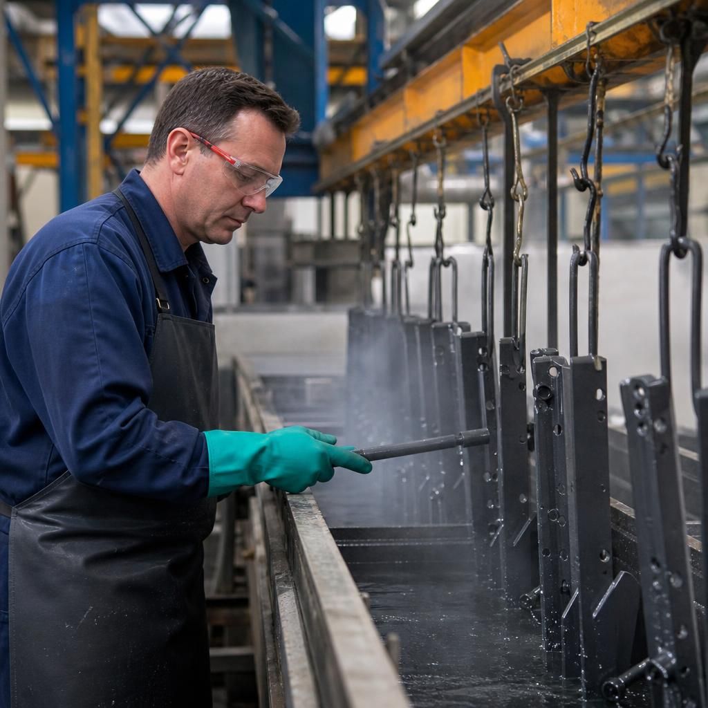 Professionals conducting adhesion tests