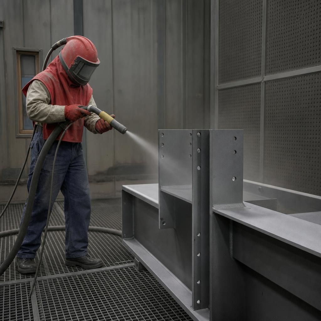 Metal Components Post Sandblasting