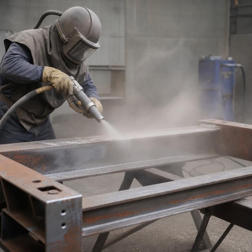 High-Precision Sandblasting Process