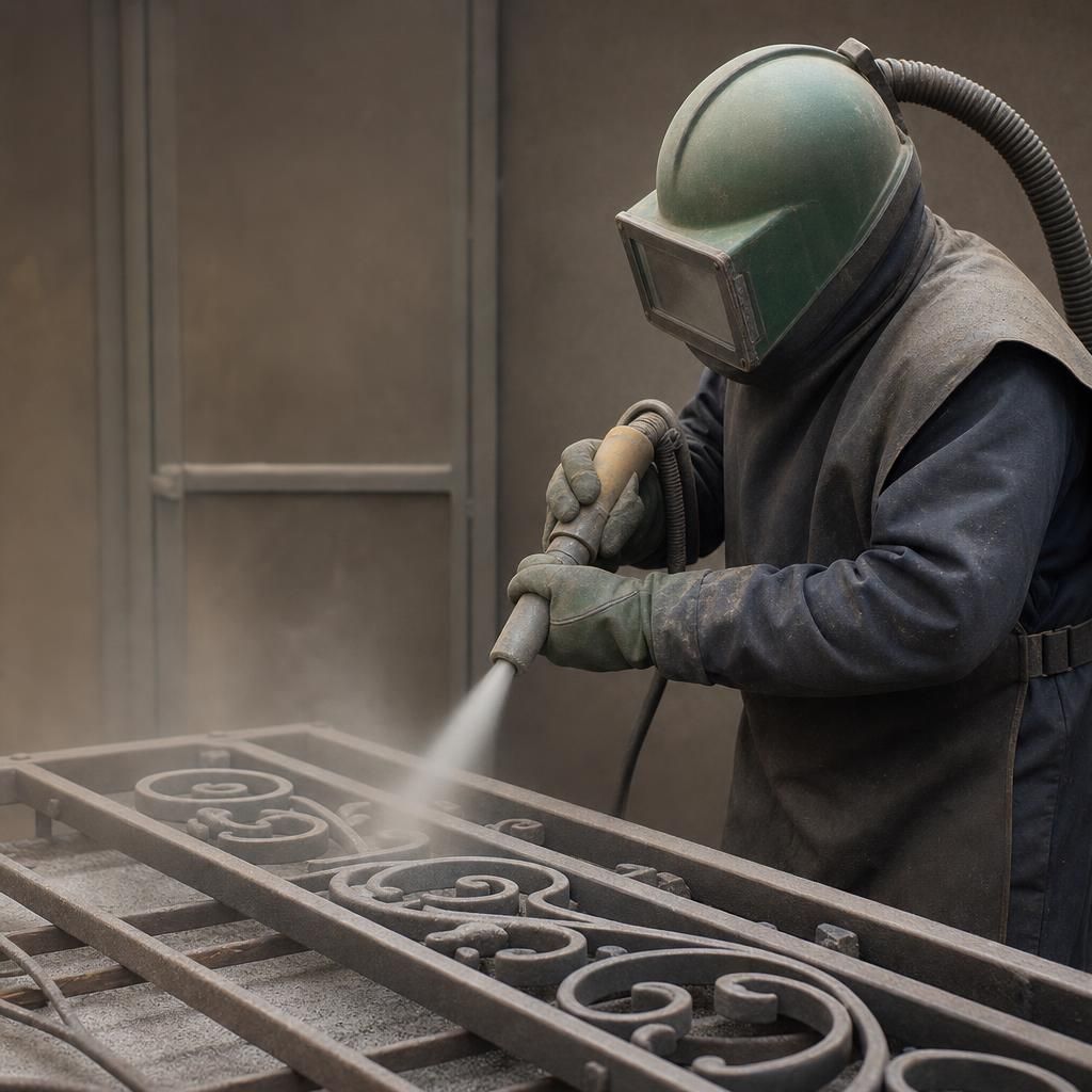 Team member conducting quality inspection